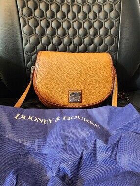 Dooney & Bourke Tan Pebble Leather Crossbody Bag